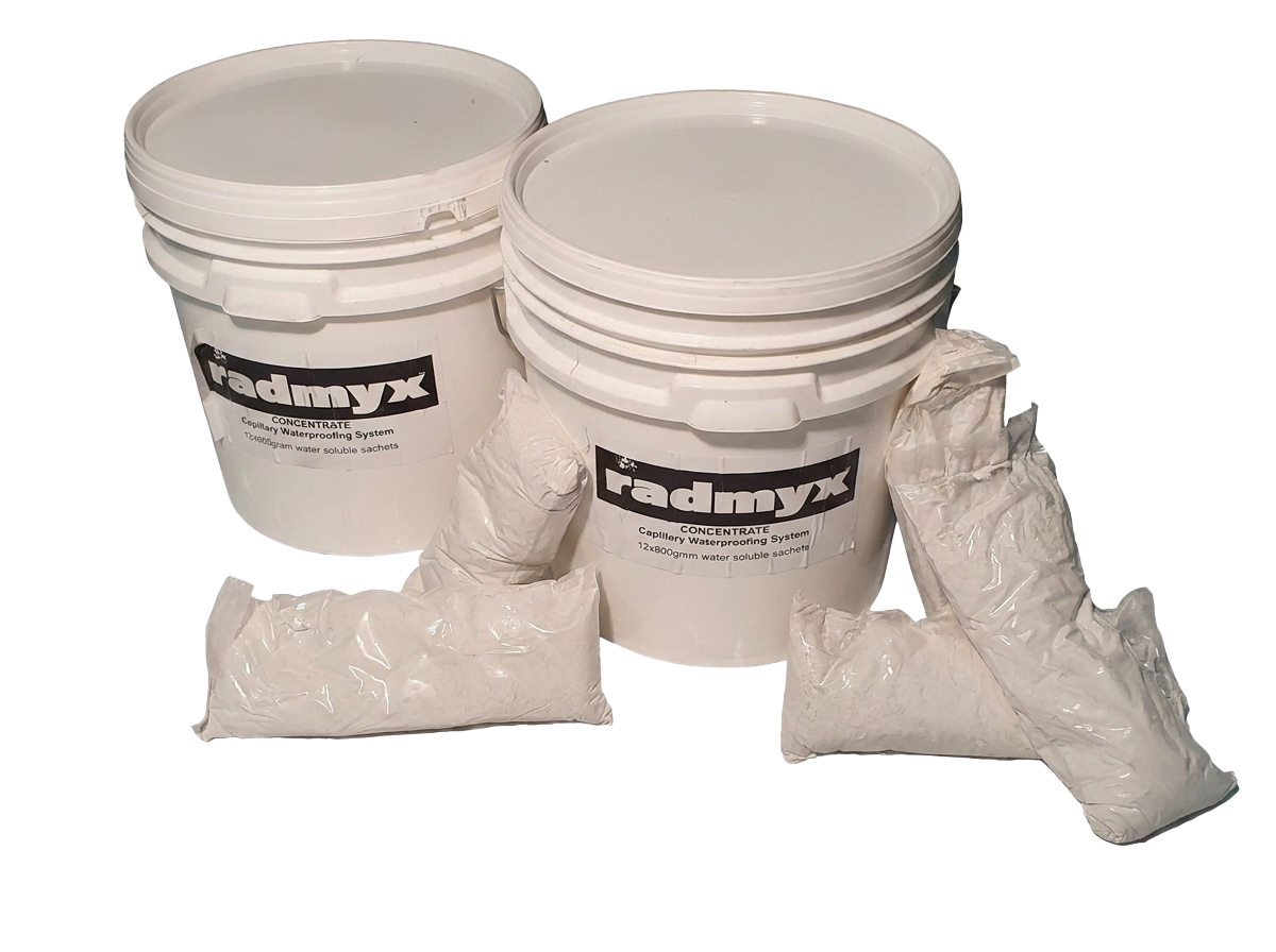 RADMYX — Aditivo cristalizante para impermeabilização de concreto