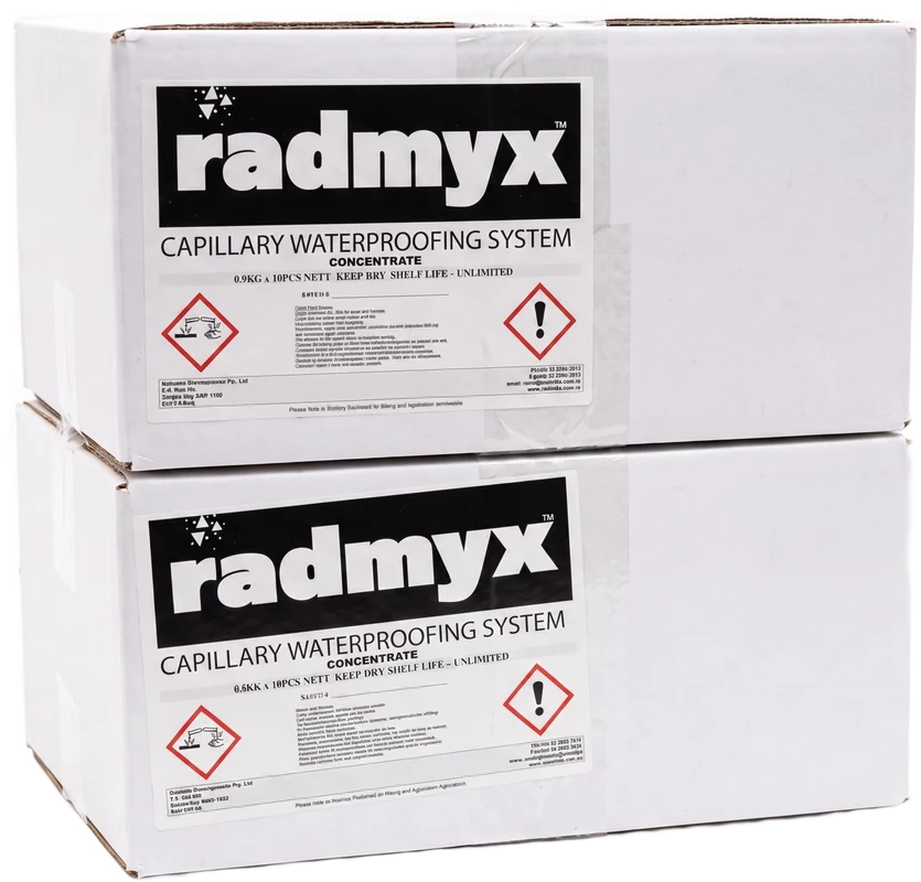 RADMYX — Aditivo cristalizante para impermeabilização de concreto